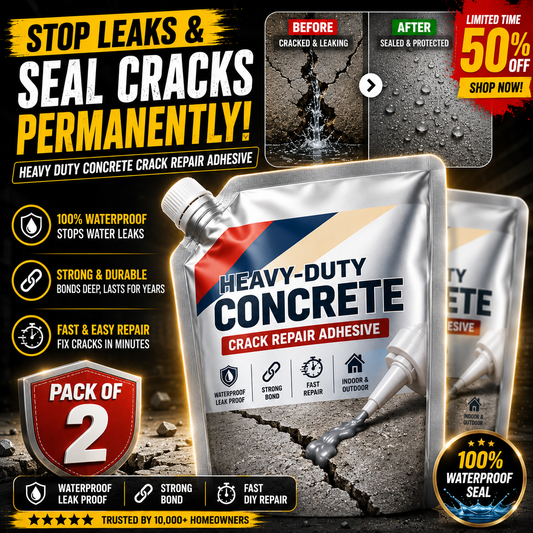 CRACK FILLER PRO - HEAVY-DUTY CONCRETE CRACK REPAIR ADHESIVE - PACK OF 2