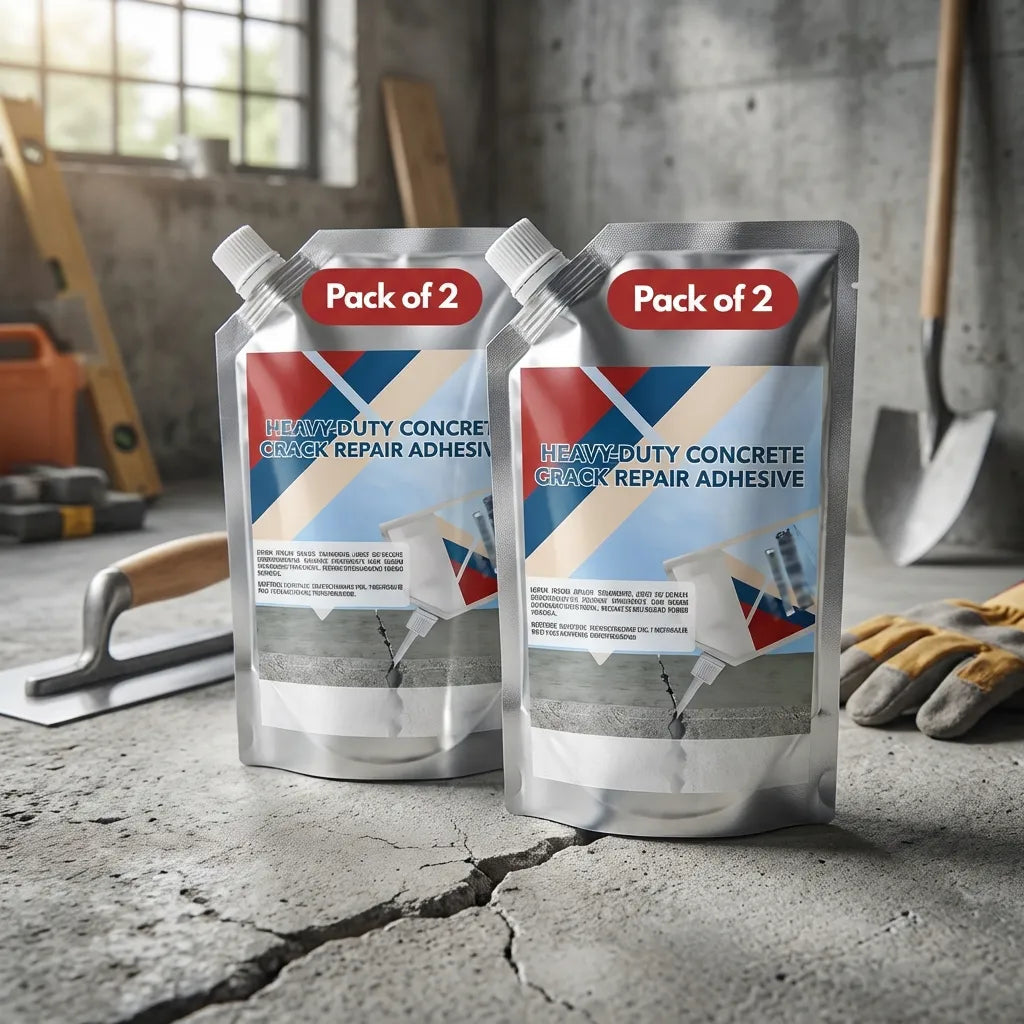 CRACK FILLER PRO - HEAVY-DUTY CONCRETE CRACK REPAIR ADHESIVE - PACK OF 2